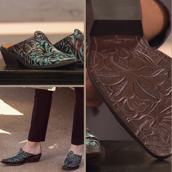 BATTISTA tooled mules - Picture 5 of 7